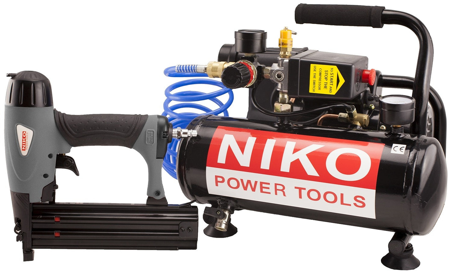 Air Compressor with nail guns - Tool Rental - Bergen