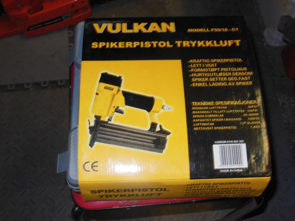 Vulkan Nailgun F50 for Compressor - Tool Rental - Bergen