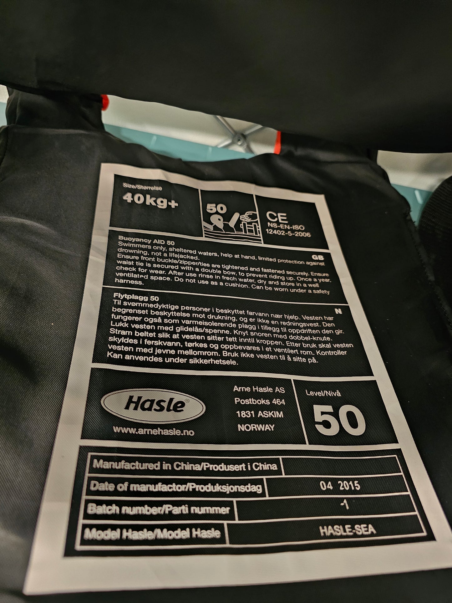 Life vest - Rental Sports Equipment Stavanger