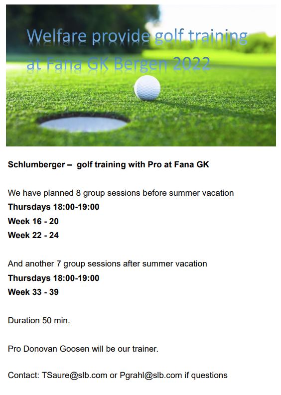 Sport - Hordaland - Golf
